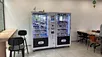 vending machine with rain shelter